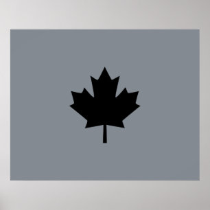 Bold Canadian Black Maple Löv Poster