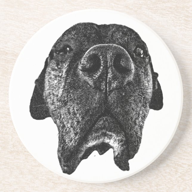 Bold Cane Corso Nose Art | Dog Coaster Underlägg (Framsidan)
