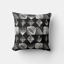 Bold Caribbean Tribal Mudcloth - Black & White