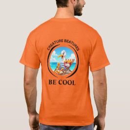 bold Cartoon dressed up cheeky Seagull – Be Cool T Shirt