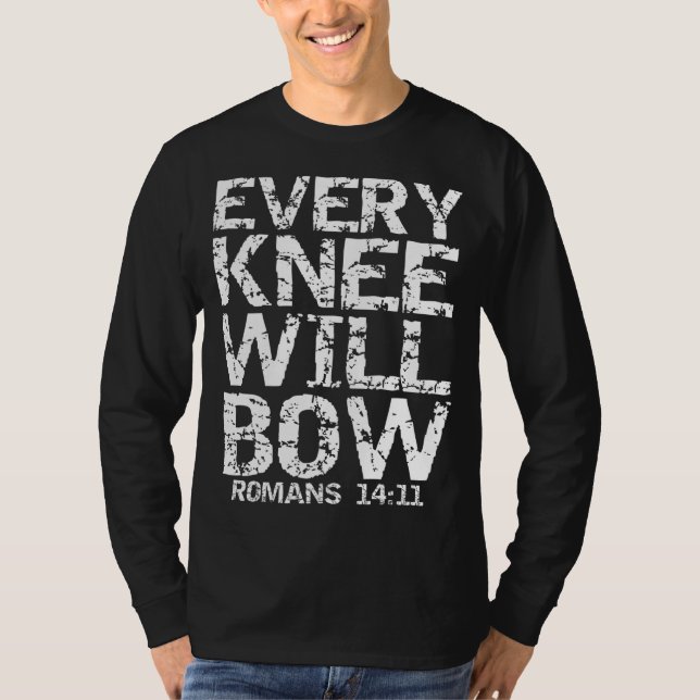 Bold Christian Bible Verse Citat för manar varje K T Shirt (Framsida)