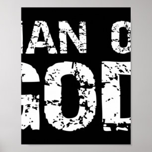 Bold Christian Quote för manar Faith Say Gift Man Poster
