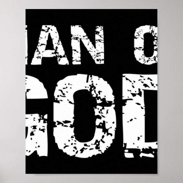 Bold Christian Quote för manar Faith Say Gift Man Poster (Framsidan)