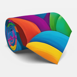 Bold Colorful Paisley Neck Tie Slips