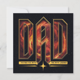 Bold Colorful 'PAPPA' Fars dag-kort Inbjudningar
