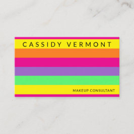 Bold Colorful Vibrant Beauty Makeup Visitkort