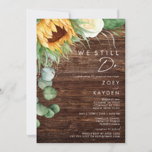 Bold Country Solros Wood We Still Do Renewal Inbjudningar