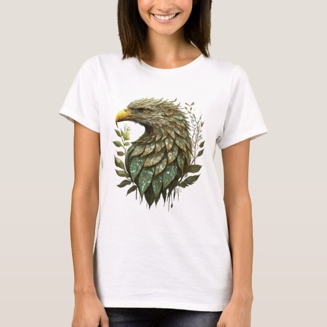 Bold Crystal Eagle Emblem T-Shirt (Framsida)