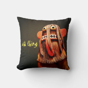 Bold Cute Kachina Doll Ansikte Photo Vild Sak Cito Kudde