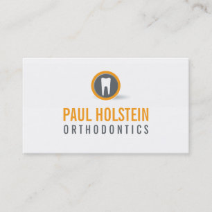 BOLD DENTIST-AFFÄRSKORT: modern tandläkares logoty Visitkort