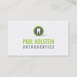 BOLD DENTIST-AFFÄRSKORT: modern tandtandvård logot Visitkort