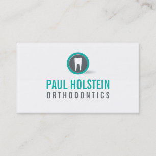 BOLD DENTIST-AFFÄRSKORT: modern tandtandvård logot Visitkort