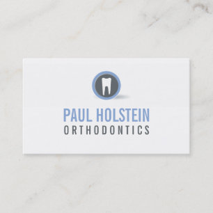 BOLD DENTIST-AFFÄRSKORT: modern tandvård logotyp 3 Visitkort
