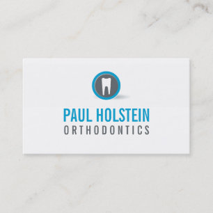BOLD DENTIST pro dental modern tandtandblått logot Visitkort