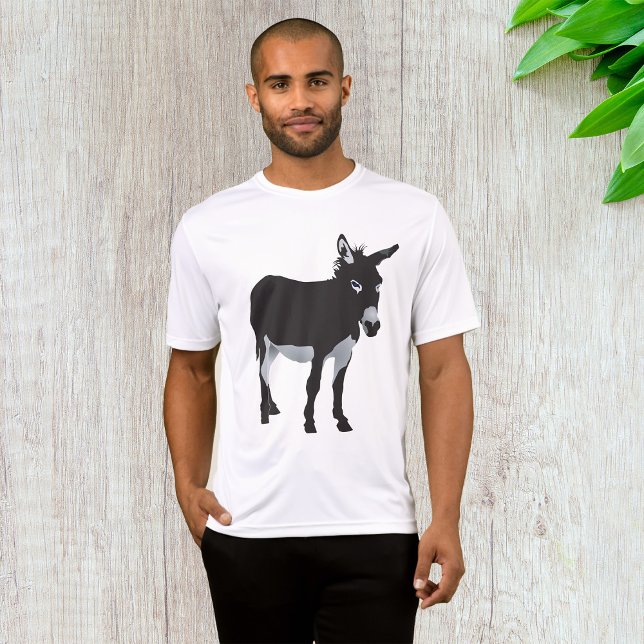 Bold Donkey Silhouette Farm Animal T Shirt (Skapare uppladdad)