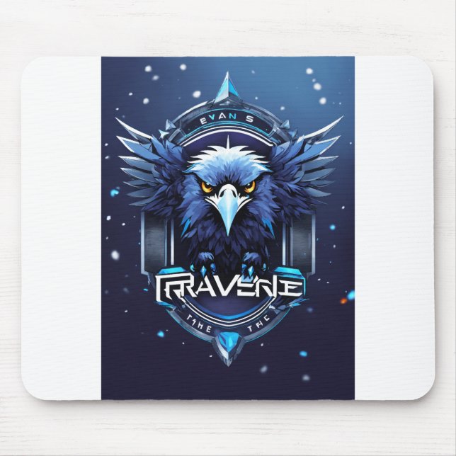 Bold Eagle Logo Mouse Pad | Powerful Eagle Head De Musmatta (Framsidan)