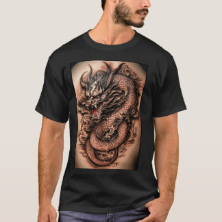 "Bold Elegance: Celtic Black Grått Dragon Tattoo" T Shirt