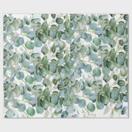 Bold Eucalyptus Wrapping Paper – Trendy Greenery  Presentpapper