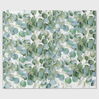 Bold Eucalyptus Wrapping Papper - Trendig Grey Presentpapper