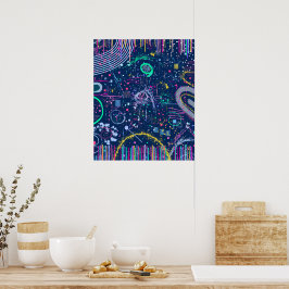 Bold Explorer: Abstract Maximalism  Poster