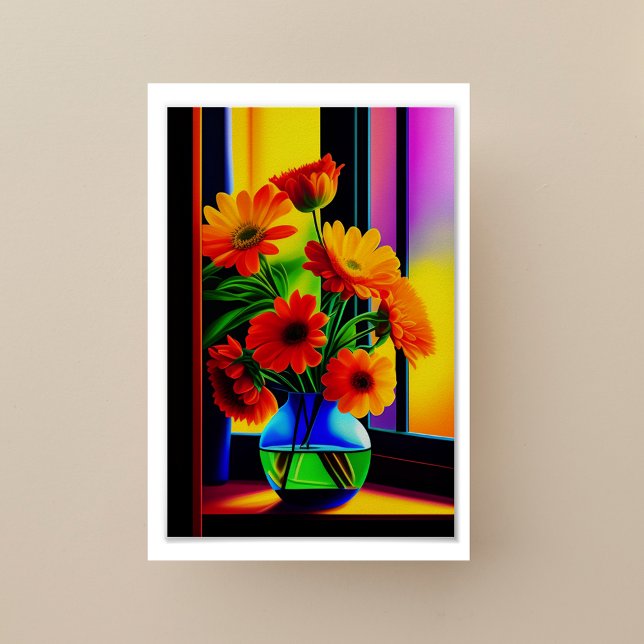 Bold Färg Artistic Blommigt Bouquet Poster (Skapare uppladdad)