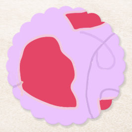 Bold färg botaniskt pappert underlägg papper