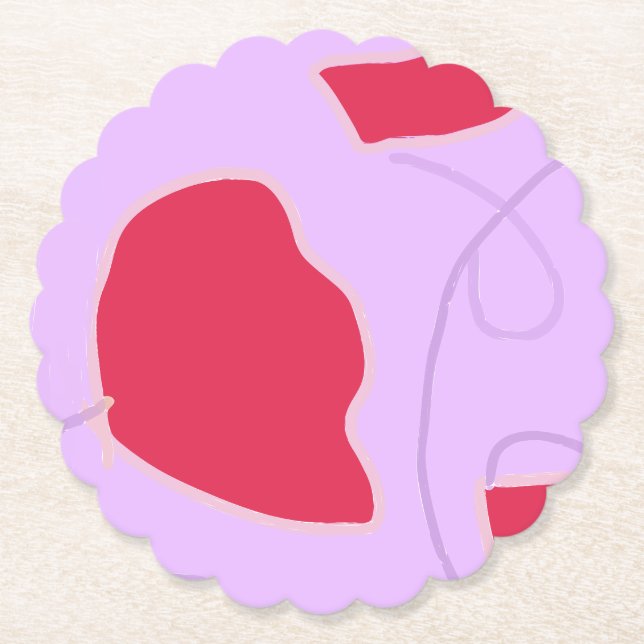 Bold färg botaniskt pappert underlägg papper (Framsida)