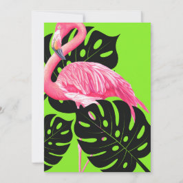 Bold Flamingo-inbjudan Inbjudningar