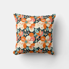 Bold Floral Throw Pillow Kudde