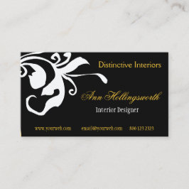 Bold Flower Summer Vår Daylily Blommigt Visitkort