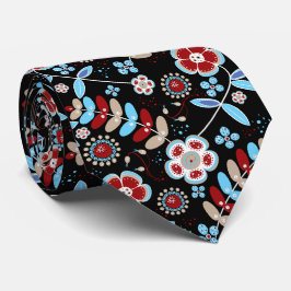 Bold Folk Floral Pattern Slips