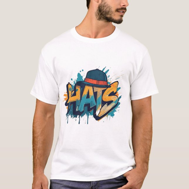 Bold & Fresh: Hip-Hop Hats Collection T Shirt (Framsida)