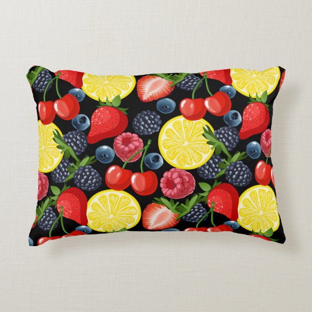 Bold Frukt Pillow Prydnadskudde (Framsidan)