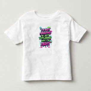 Bold Funny Quote Neon Graffiti Design T Shirt