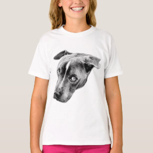 Bold Gaze, minimal Linjer T Shirt