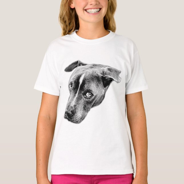 Bold Gaze, minimal Linjer T Shirt (Framsida)