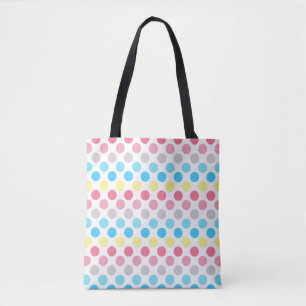 Bold Genderflux Pride Flagga Färg Polkadots Tygkasse