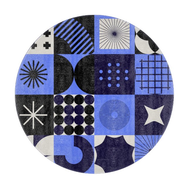 Bold Geometric Bauhaus Retrofuturistic Mönster (Framsidan)