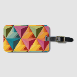 Bold Geometric Triangle Pattern  Bagagebricka