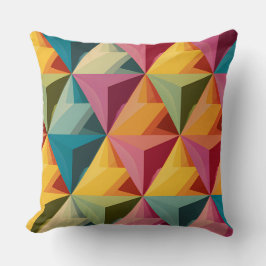 Bold Geometric Triangle Pattern  Kudde
