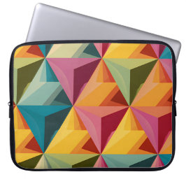 Bold Geometric Triangle Pattern  Laptop Fodral