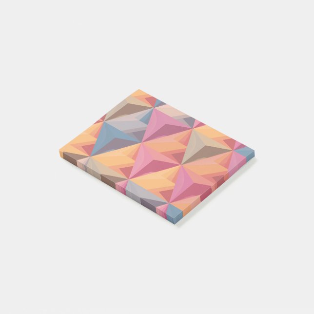 Bold Geometric Triangle Pattern  Post-it Block (Vinklad)