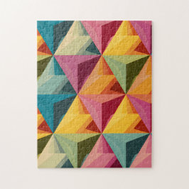 Bold Geometric Triangle Pattern  Pussel