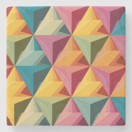 Bold Geometric Triangle Pattern  Stenunderlägg