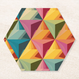 Bold Geometric Triangle Pattern  Underlägg Papper