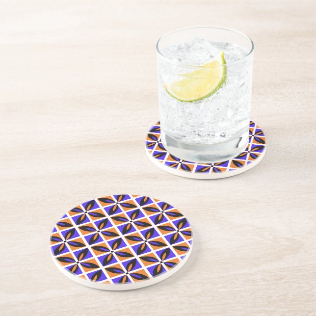 Bold geometrisk blommigt design underlägg (Sidan)
