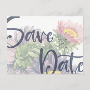 Bold Gerber Daisy Spara datumvykortsmall Helg Vykort