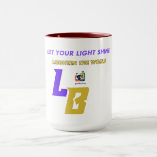 Bold Grandeur | Crimson och Guld Abstrakt Mugg