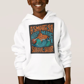 Bold Graphic Hoodie - White, Boys’ Hoodie Vågar T Shirt