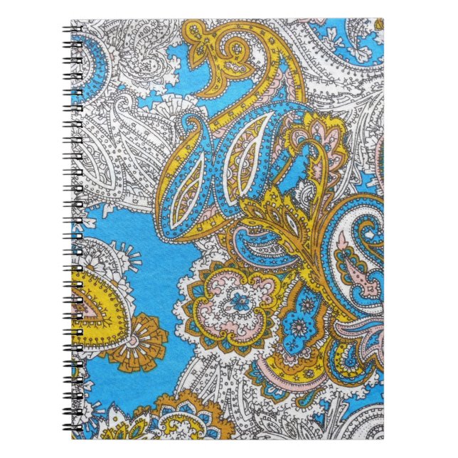 Bold Grungy Islamic Psychedelic Ornament Anteckningsbok (Framsidan)
